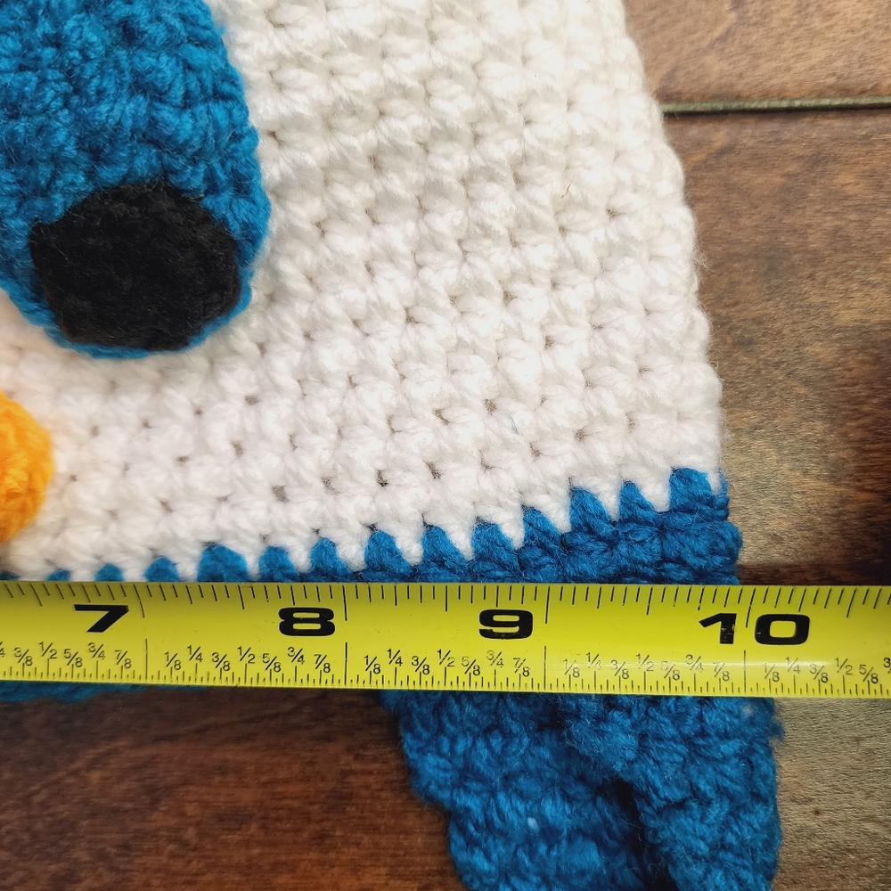 Handknit Crochet Disney Duck Inspired Toddler Beanie - Picture 6 of 8